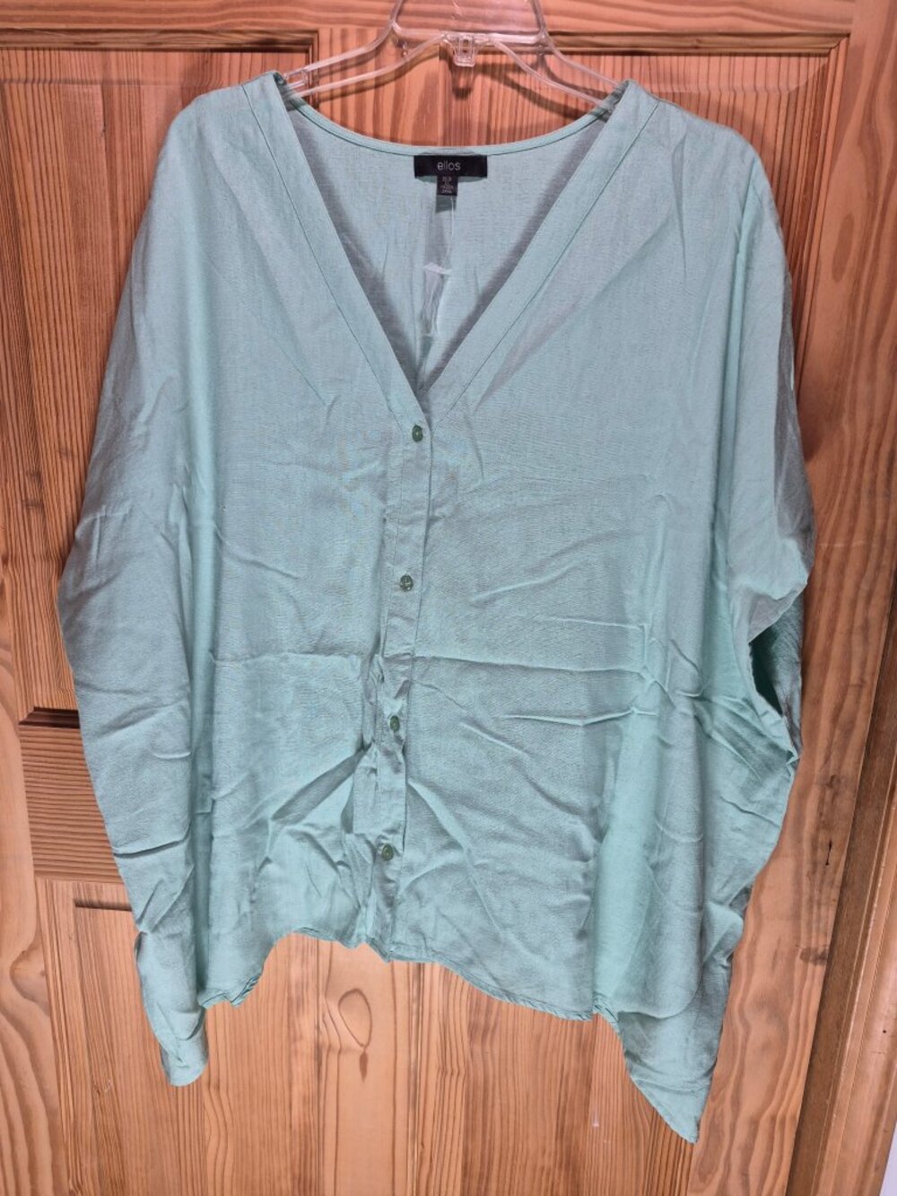 Ellos 2X (26/28) Mint Green Top New